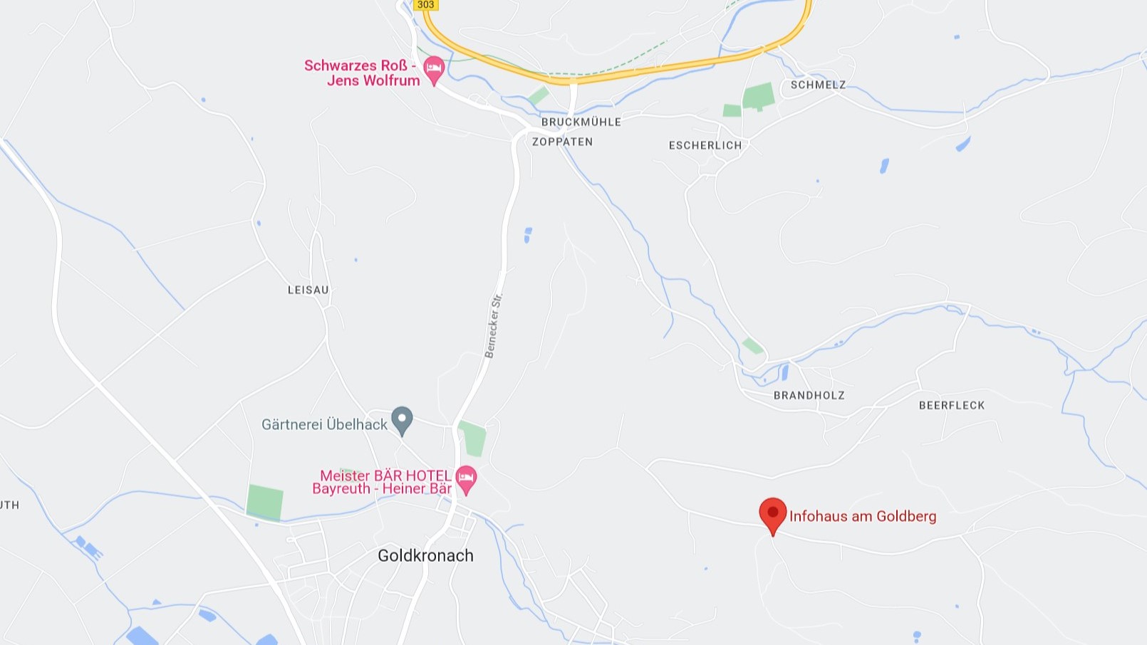 Goldkronach in Google Maps